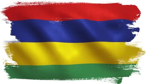 Mauritius Flag Stock Illustration