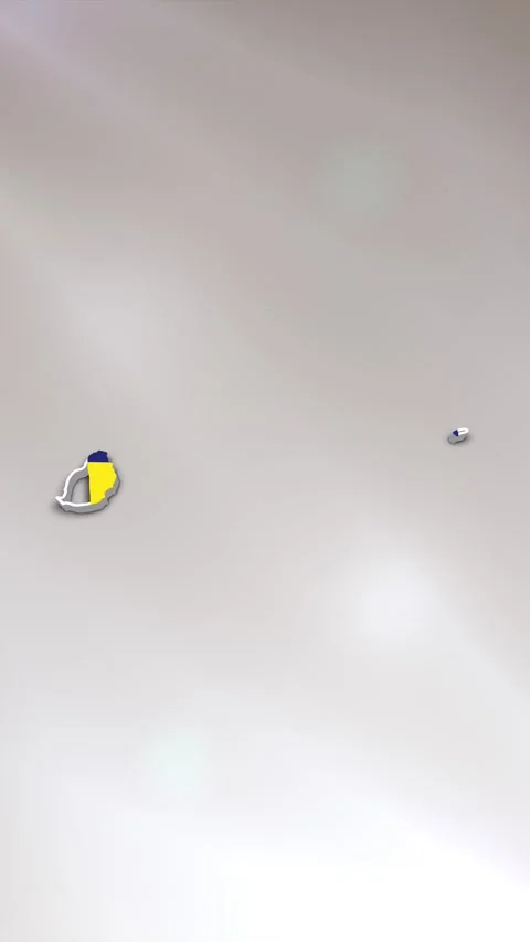 Mauritius Flag on Map Stock Footage 278173924