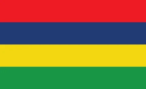 Mauritius  flag. Simple vector. National flag of Mauritius Stock Illustration