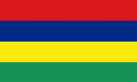 Mauritius flag vector Stock Illustration