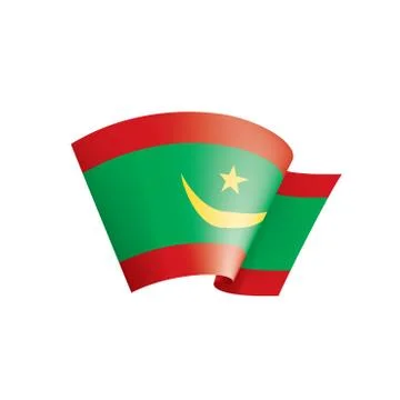 Mauritius flag, vector illustration on a white background Stock Illustration