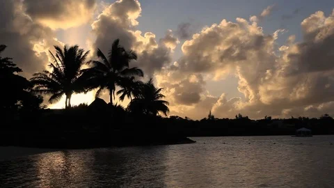 Mauritius Island Sunset Stock Footage 102991017