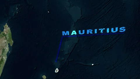 Mauritius Map Animation Stock Footage 273717963
