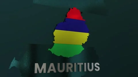Mauritius Map Stock Footage 279755959