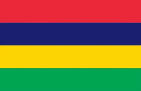 Mauritius National Flag Stock Illustration