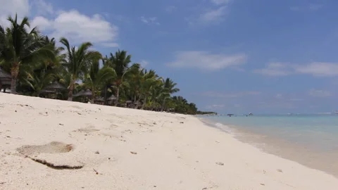 Mauritius open tropical beach Stock-Footage 140708652