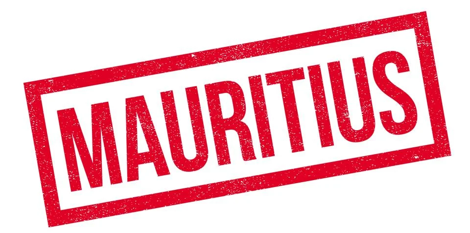 Mauritius rubber stamp Stock Illustration