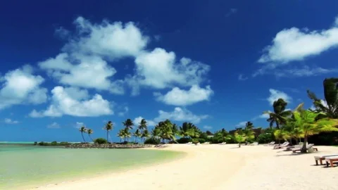 Mauritius tropical beach Stock Footage 84238306