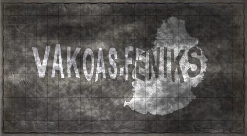 Mauritius Vacoas Phoenix Typography Map Stock Illustration
