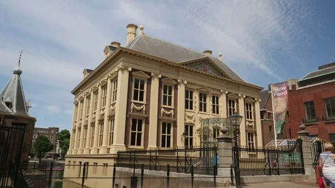 Mauritshuis museum in The Hague, the Netherlands. Stock Footage