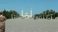 Mausoleum of the first president of Tunisia, Habib Bourguiba in Monastir HD Footage