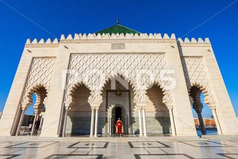 Mausoleum Mohammed V Stock Photos