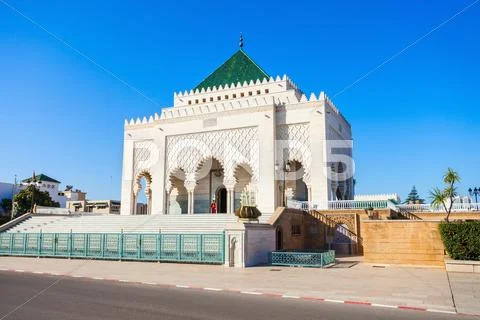 Mausoleum Mohammed V Stock Photos