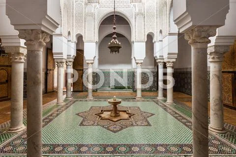 Mausoleum Moulay Ismail Stock Photos