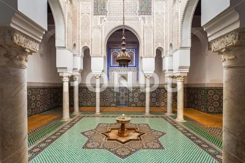 Mausoleum Moulay Ismail Stock Photos