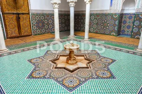 Mausoleum Moulay Ismail Stock Photos
