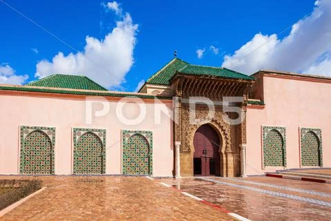 Mausoleum Moulay Ismail Stock Photos