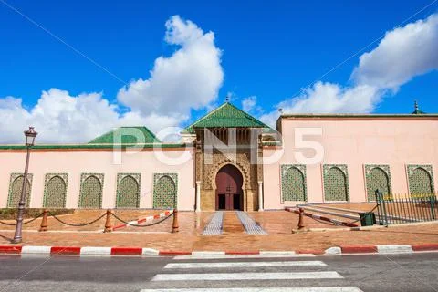 Mausoleum Moulay Ismail Stock Photos