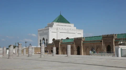 Mausoleum in Rabat, Morocco Stock Footage 24431904