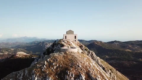 Mausoleum on the top of the mountain Stock Footage 80202424