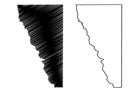 Maverick County, Texas (Counties in Texas, United States of America,USA, U.S. Stock Illustration