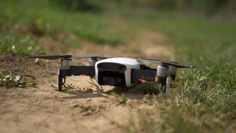 Mavic Air Before First Take Off In Slow Motion Stock Footage 88673809