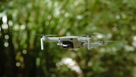Mavic air mini hovering in air Stock Footage 160748287