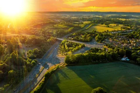 Mavic sunset Foto stock