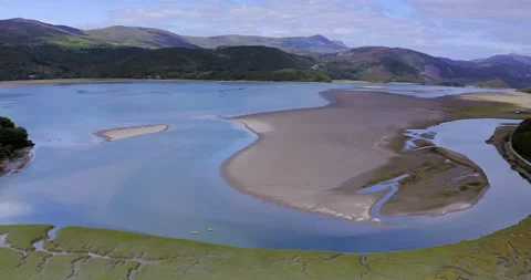 Mawddach Estuary 01 Stock Footage 163635593