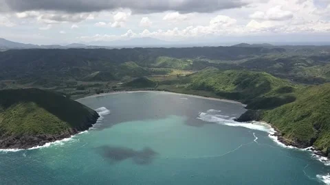 Mawun beach aerial view Stock Footage 169825743