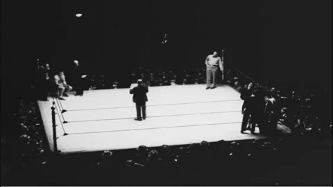 Max Baer Technical Knockout over Tom Heeney Boxing Match NYC January 19, 1931 Stock Footage 259415140