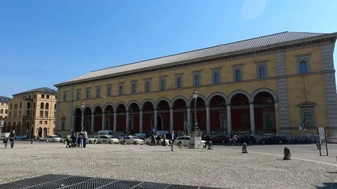 Max-Joseph-Platz in Munich, Germany Stock Footage 153382990
