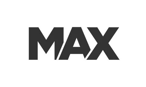 MAX logo design template with strong and modern bold text. Initial based ve.. イラスト素材