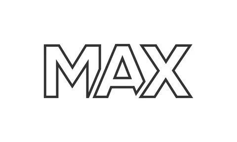 MAX logo design template with strong and modern bold text. Initial based ve.. Illustrazione stock