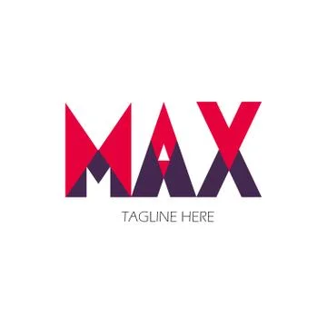 Max Logo Letter Vector Template Design Illustration Stock Illustration