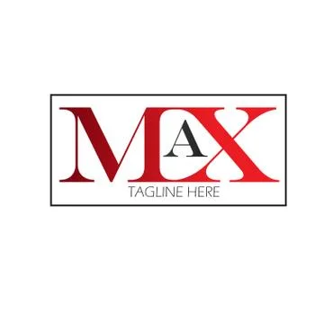 Max Logo Letter Vector Template Design Illustration Stock Illustration