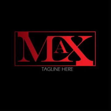 Max Logo Letter Vector Template Design Illustration Stock Illustration