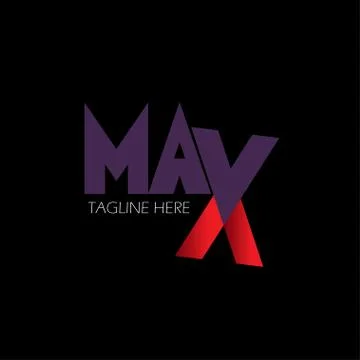 Max Logo Letter Vector Template Design Illustration Stock Illustration