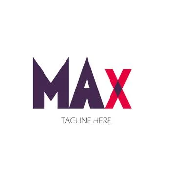 Max Logo Letter Vector Template Design Illustration Stock Illustration