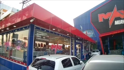 Max Muay Thai World Class Stadium building, Pattaya, Thailand Stock Footage 131765430