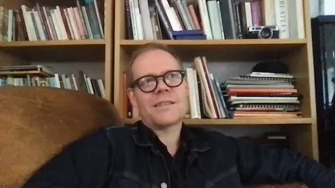 Max Richter being interviewed about Max Richters Sleep - 2020 Video stock 140202294