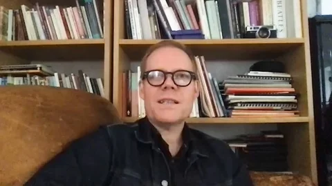 Max Richter being interviewed about Max Richters Sleep - 2020 Video stock 140202356