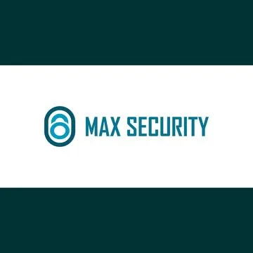 Max Security Logo Design Template, Padlock Logo Concept Stock Illustration