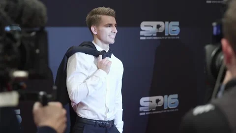 Max Whitlock, Sarah Storey and Laura Kenny attend Sports Personality of the Year Stock Footage 149127751