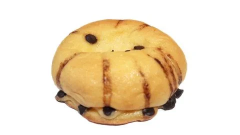 Maxi Choco Cheese Bread with Choco Chips and Filled Cream Cheese Stock Photos