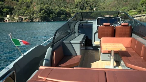 Maxi rib seen from the stern area Stock Footage 71004633