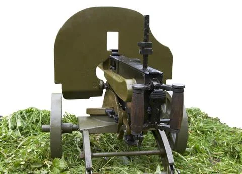 Maxim machine gun Stock Photos