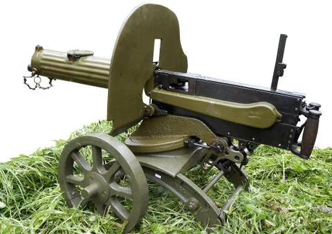 Maxim machine gun Stock Photos