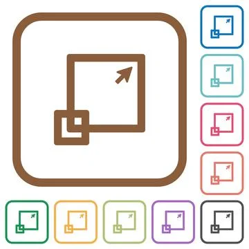 Maximize window simple icons Stock Illustration