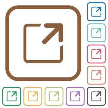 Maximize window simple icons Stock Illustration